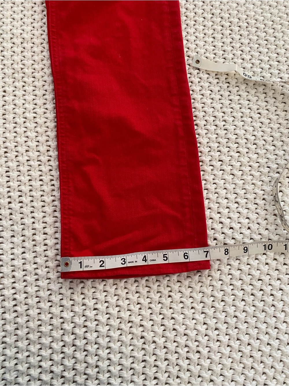 J.Crew Matchstick Red Slim Straight Pants Size 28 Regular - Picture 5 of 12
